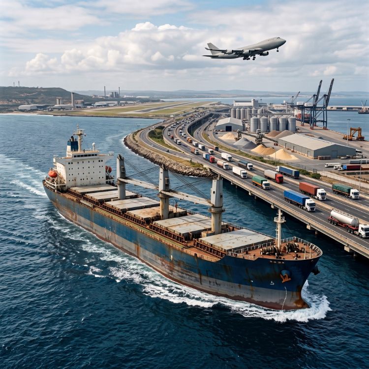 Global Freight Forwarding Cargo Vessel